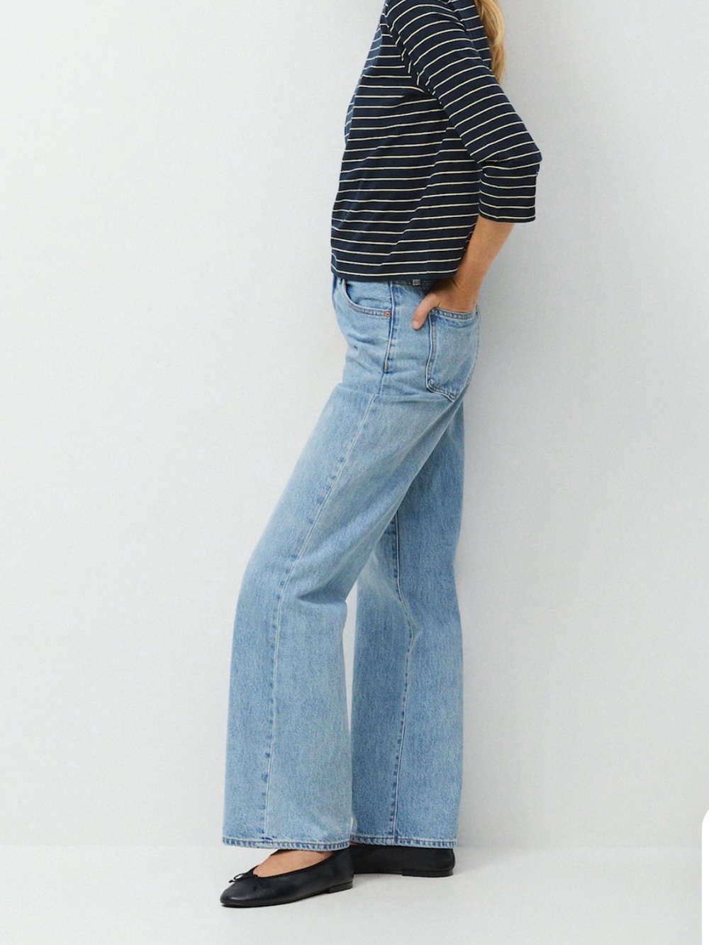 Denim Forum Farrah Hi-Rise Wide Leg Jean